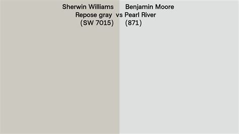 Sherwin Williams Repose Gray Sw 7015 Vs Benjamin Moore Pearl River