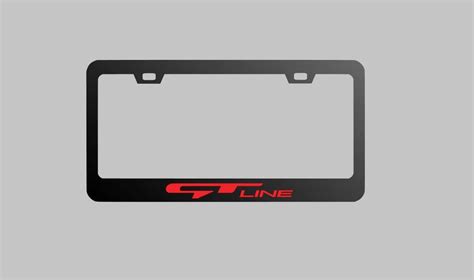 Gt Line License Plate Frame Black Metal Fits K5 Models Etsy