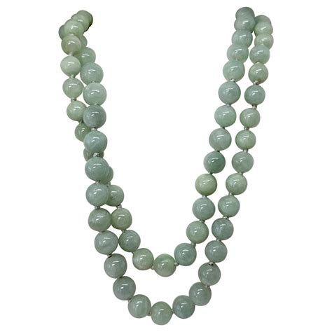 Antique Jade Bead Necklace Art Deco C S At Stdibs Vintage Jade