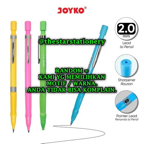 Jual 1 Biji Pensil Mekanik Joyko MP 53 Mechanical Pencil Joyko MP53