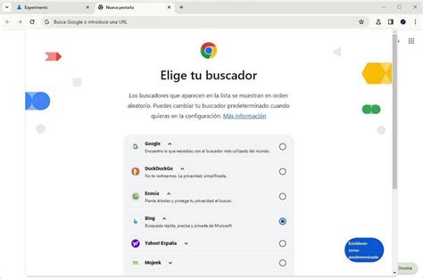 Se acabó usar Google así te permitirá Chrome elegir el buscador que