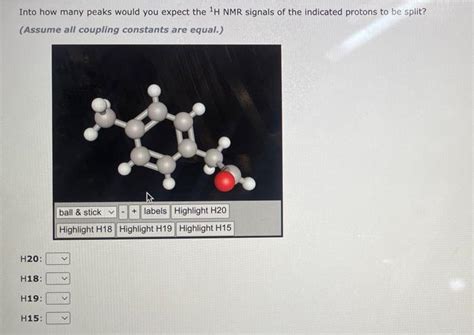 Into How Many Peaks Would You Expect The H Nmr Chegg