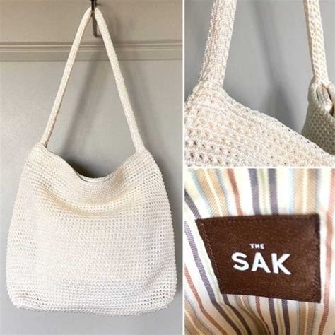 Vintage The Sak Crocheted Shoulder Bag Gem