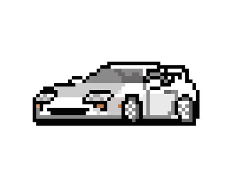 Toyota Supra Pixel Art On Behance