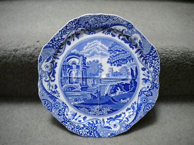 COPELAND SPODE ITALIAN Blue White Pattern Plate Antique Price Guide