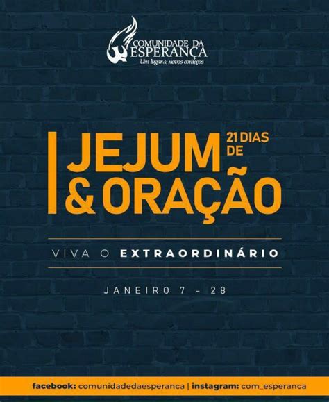 21 Dias de Jejum e Oração Ensino Religioso