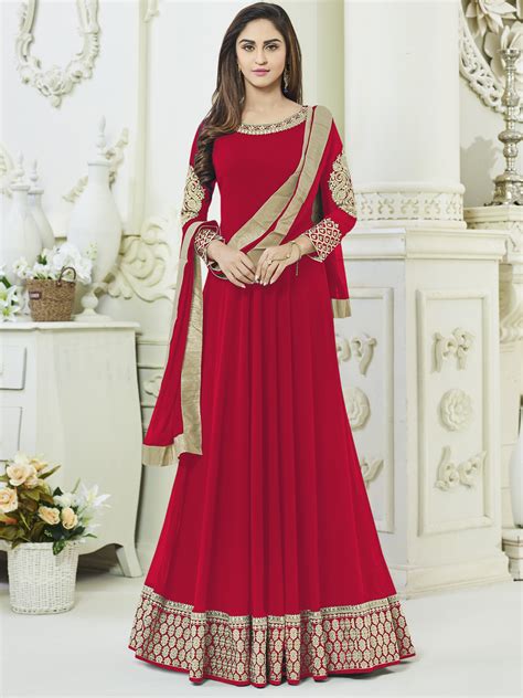 Latest Bollywood Style Anarkali Salwar Kameez With Free Shipping