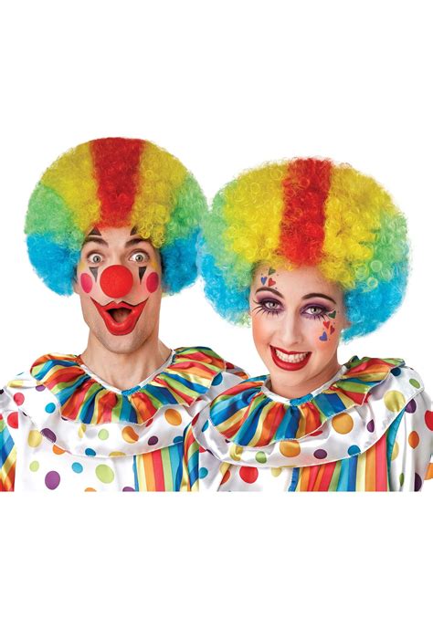 Multicolor Clown Wig for Adults