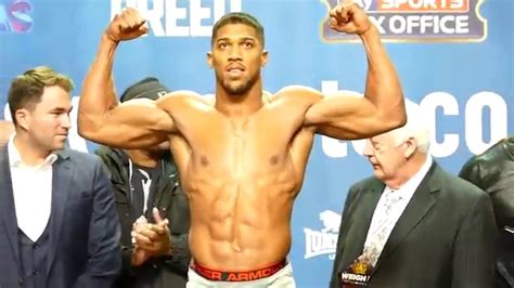 Anthony Joshua Vs Dillian Whyte Weigh In Youtube