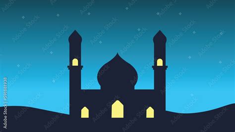 mosque at night sky Islamic wallpaper for computer desktop hd islamic ...