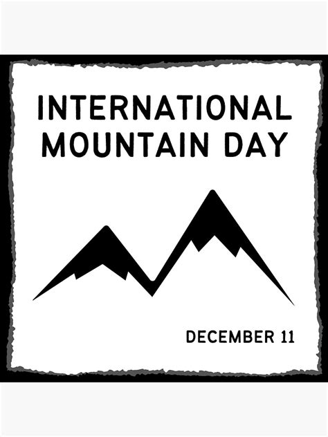 International Mountain Day December Mountain Day Sticker For