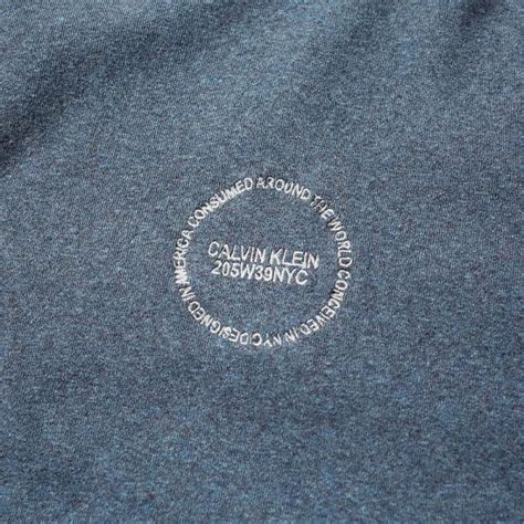 Calvin Klein 205W39NYC Circle Logo Classic Tee Slate Melange | END. (US)