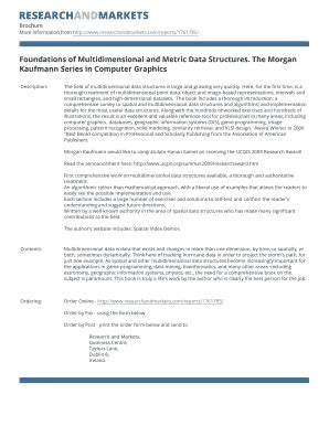 Fillable Online Foundations Of Multidimensional And Metric Data