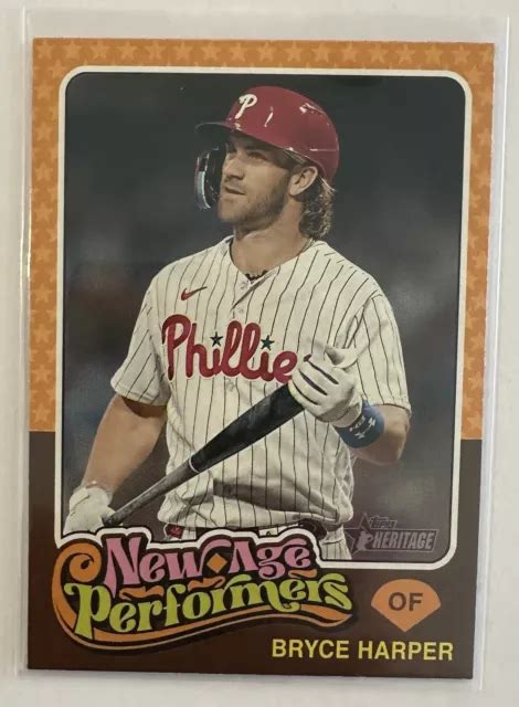 2024 TOPPS HERITAGE New Age Performers NAP 14 Bryce Harper Philadelphia