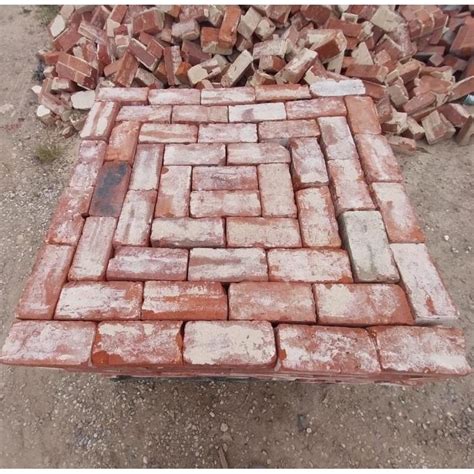 Old Red Brick Pavers Pressed Reds 230 X 110 X 75 Mm Salvage