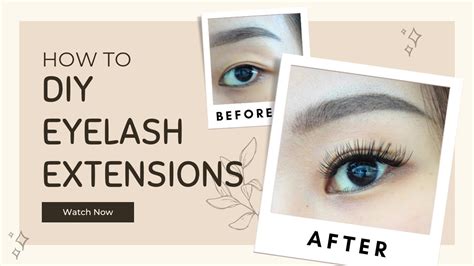 How To Diy Eyelash Extension Youtube