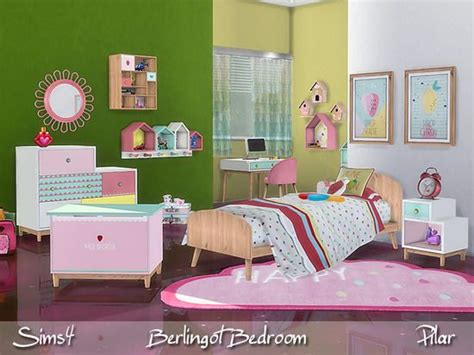 Childrens Bedroom With Candy Colors Found In Tsr Category Sims 4 Kids