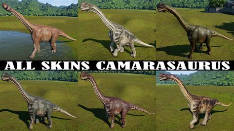 All Skins Camarasaurus Jurassic World Evolution Youtube