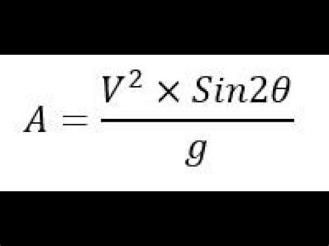 DE ONDE VEM A EQUAÇÃO DO ALCANCE HORIZONTAL MÁXIMO física YouTube