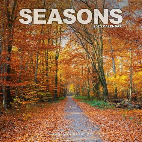 Seasons Calendar 2023 - Seasons Premium Wall Calendar 2023 - Walmart.com