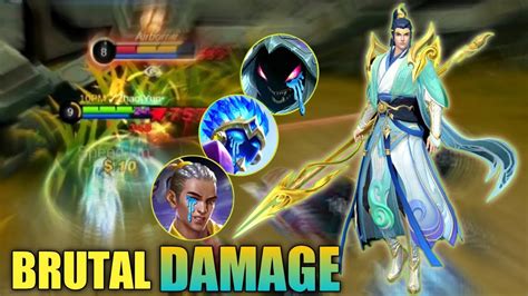 ZILONG BRUTAL DAMAGE ZILONG BEST BUILD 2023 MLBB YouTube