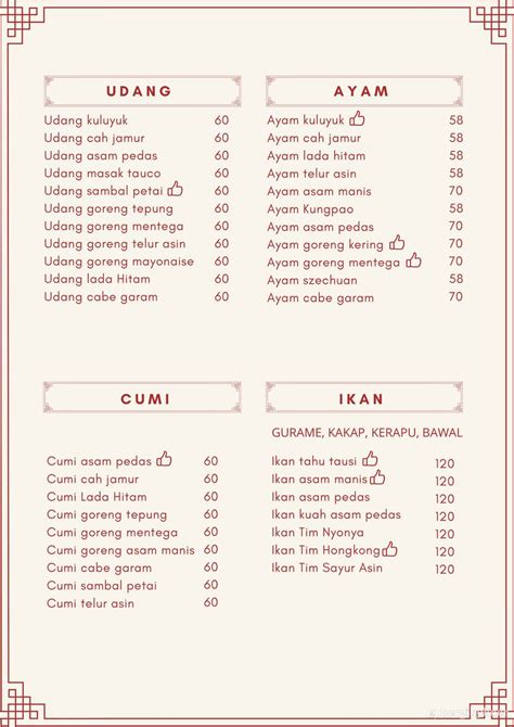 Selalu Diperbarui Menu Aning Chinese Food Gading Serpong Tangerang