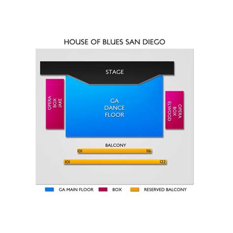 House of Blues San Diego Seating Chart | Vivid Seats