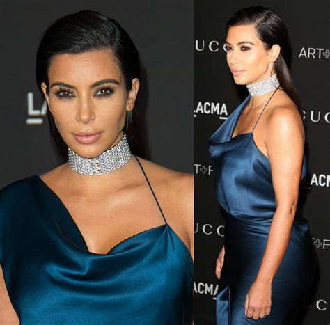 Kim Kardashian Wears Cartier Diamond Choker Necklace