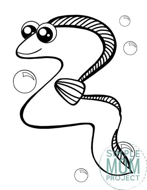 Free Printable Eel Coloring Page In 2021 Coloring Pages Animal