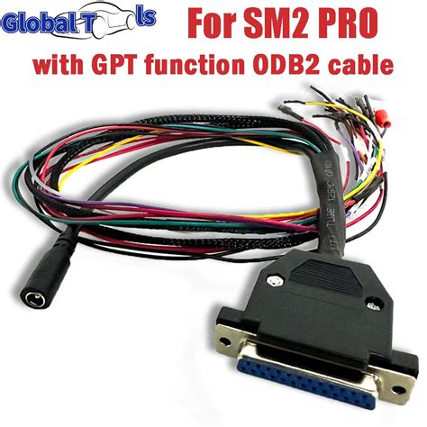 For SM2 PRO VCI J2534 PCM With GPT Function ODB2 Cable DB 25pin Purple