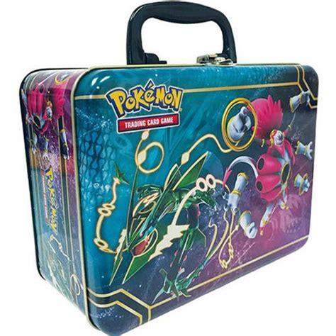 Hot sale pokemon lunch tin box hinged lid tin box