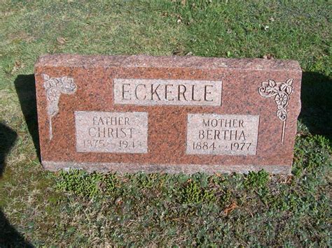 Bertha Scheffler Eckerle 1882 1977 Find A Grave Memorial