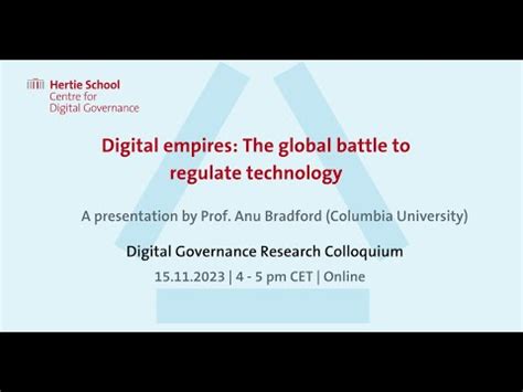 Anu Bradford Digital Empires The Global Battle To Regulate