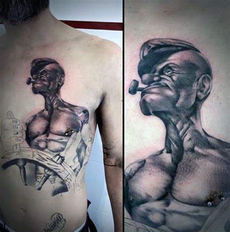 70 Popeye Tattoo Designs For Men Spinach And Sailor Ideas