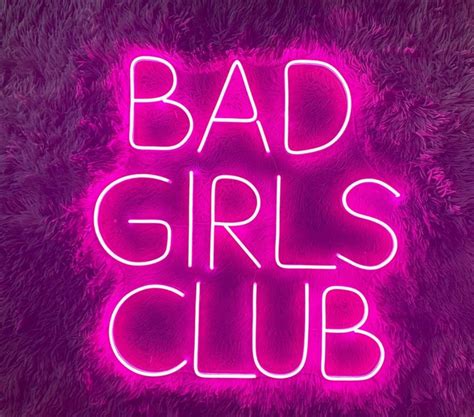 Bad Girls Club Neon Sign Bad Girls Club Led Light Bar Led Etsy