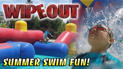 Wipeout Swimming Fun In The Sun Youtube