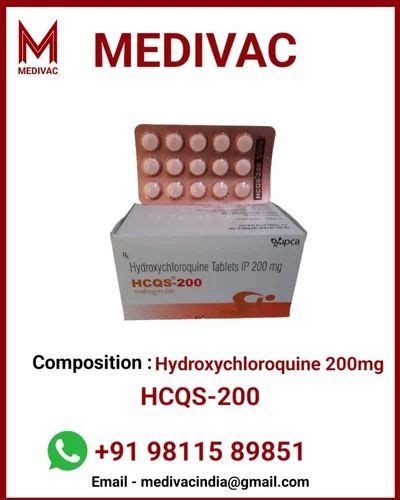 Hcqs Hydroxychloroquine Tablets Ip Mg Ipca At Rs Box In New Delhi