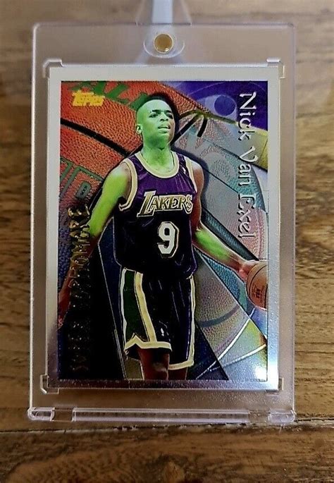 Nick Van Exel 1994 95 Topps Finest 9 Super Sophomore Los Angeles Laker