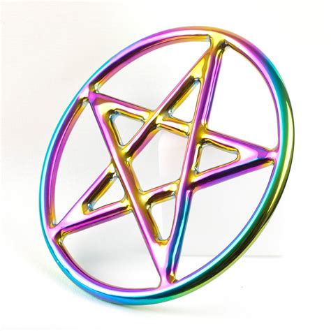 Steel Suspension Ring - Pentagram - Star - Pentacle - 9" – Agreeable Agony
