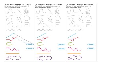 Actividades De Lineas Rectas Y Curvas