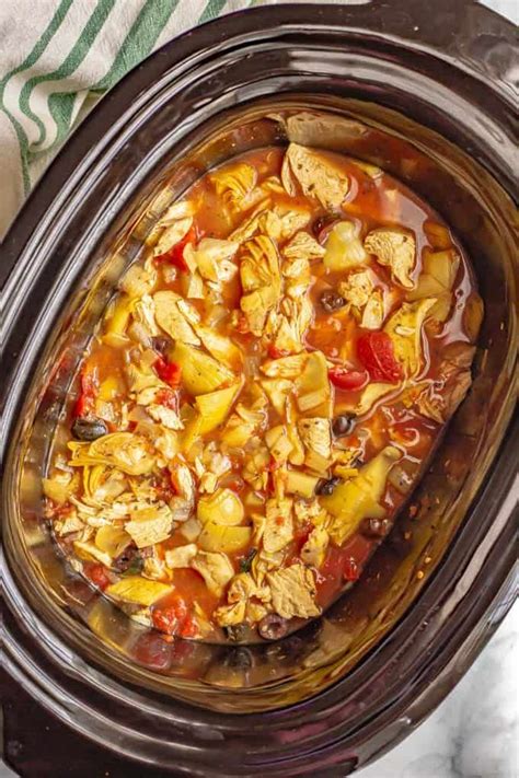 Crock Pot Mediterranean Chicken Video Recipe Chicken Slow