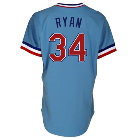 Nolan Ryan Texas Rangers 34 Majestic Cooperstown Collection Throwback