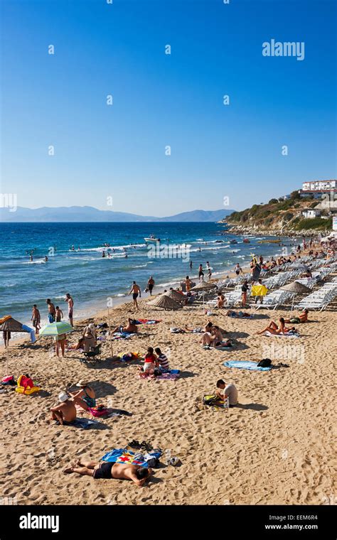 Ladies Beach Kusadasi Aydin Province Turkey Stock Photo Alamy