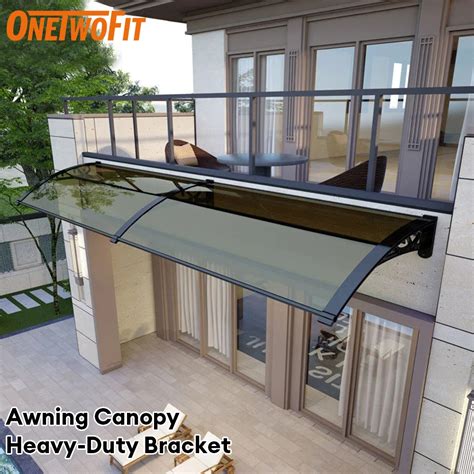 OneTwoFit Multipurpose Awning Canopy Roofing With Bracket Frame For