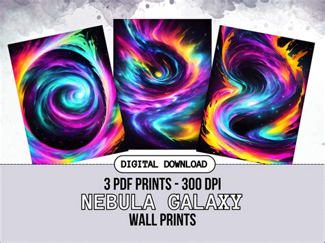 Nebula Galaxy Wall Art Digital Download Instant Download - Etsy