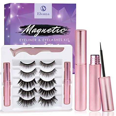 Elvanya Magnetic Lashes Magnetic Eyelashes Kit Mink Eyelash Extension