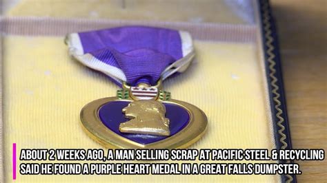 Trying To Find The Owner Of A Purple Heart Medal That Was Saved From