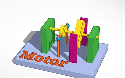 3d Design Motor Dc Tinkercad