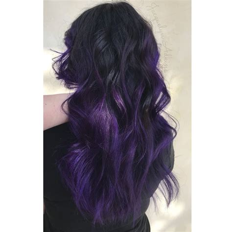 Indigo Hair Purple Hair Balayage Hair Salons Fashion Beauty Long