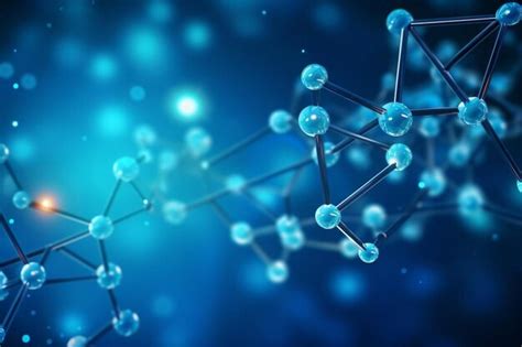 Premium Photo Blue Molecules Background For Science And Medical